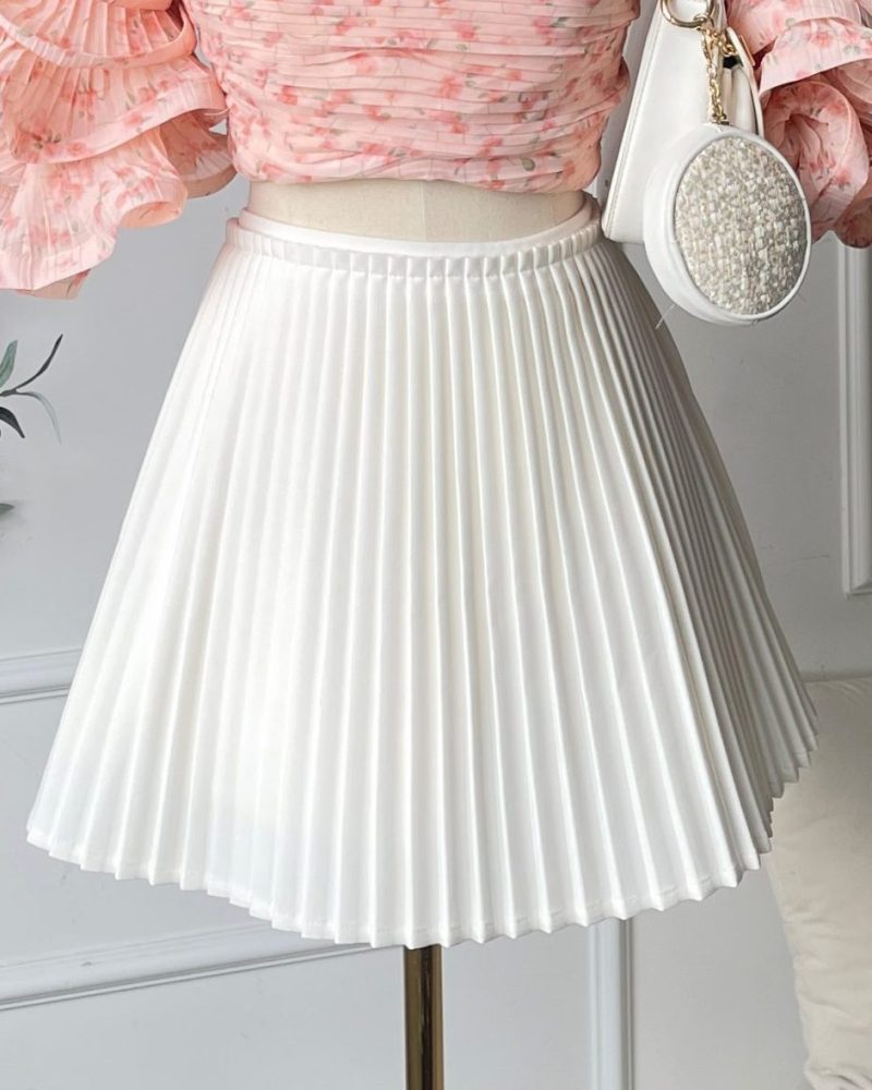 OLIVIA pleated skirt