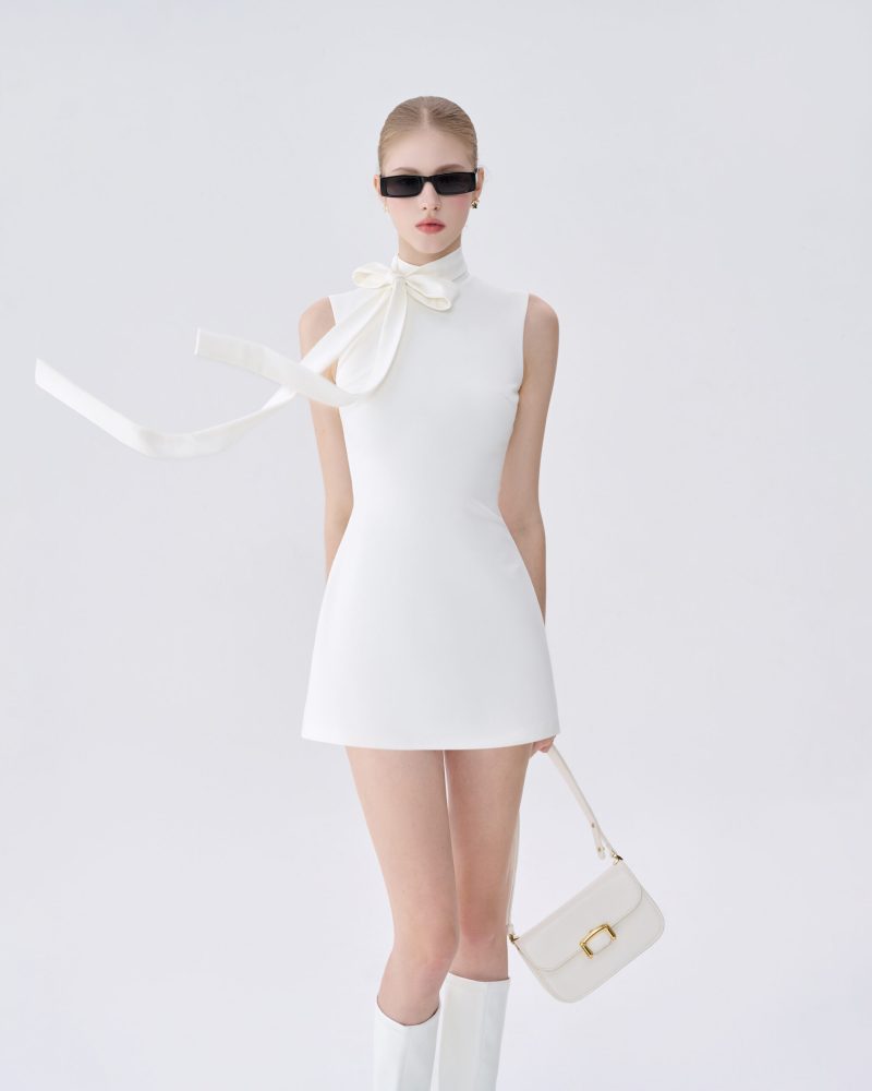 IVY mini high-neck dress